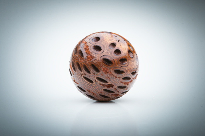 Woodturned banksia pod ball at The Arts Company Greenville SC