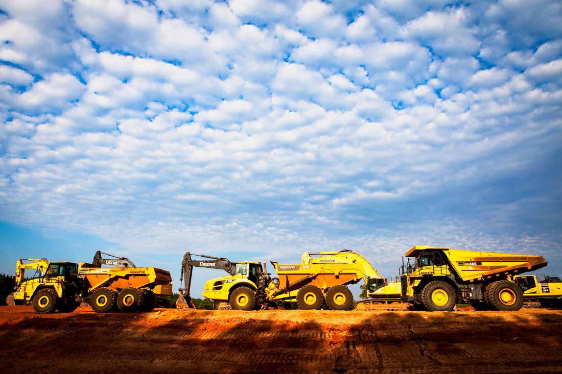 Industrial construction photography Greenville